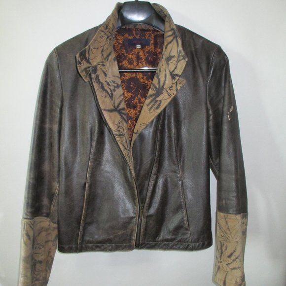 VINTAGE KENZO LEATHER JACKET - Picture 2 of 16